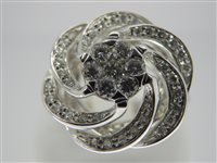 Anello Chimento Donna Fleur Rosette in Oro bianco Diamante 0.42 Ct 1A06183BB5140-14 - 1A06183BB5140-14